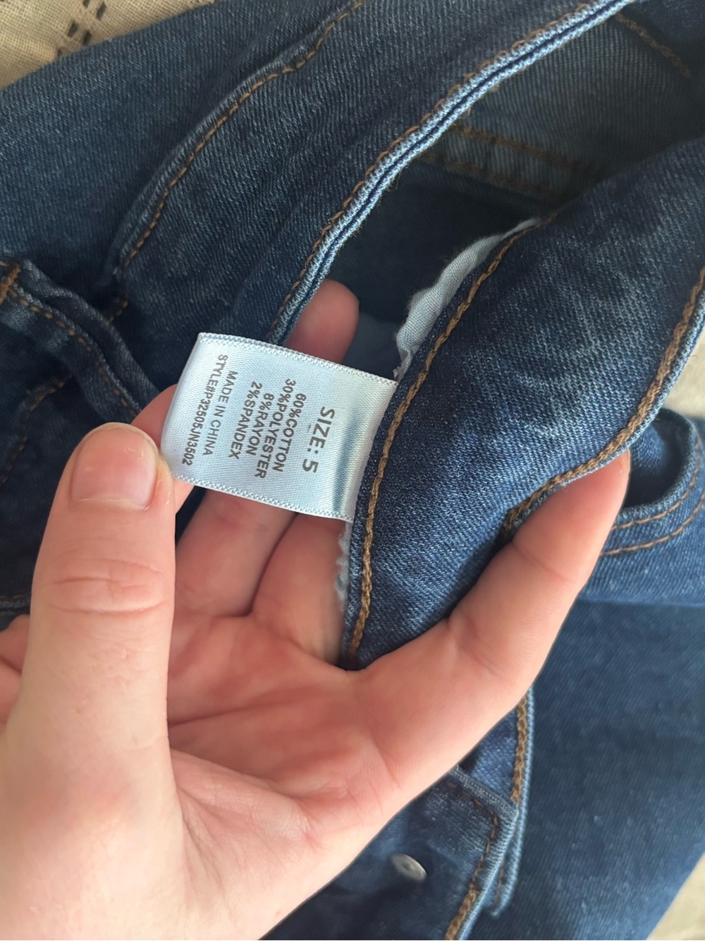 3/9$ ✨Fashion Nova Dark Wash Skinny Jeans Size 5 | Low-Mid Rise Stretch Denim - Picture 3 of 8